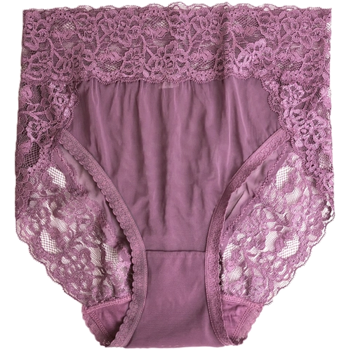 性感蕾丝三角女裤火辣诱惑超薄透明高腰大码透气网纱无痕女士内裤