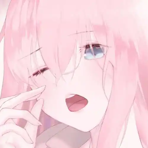 动漫女头少女心粉色系动漫女头