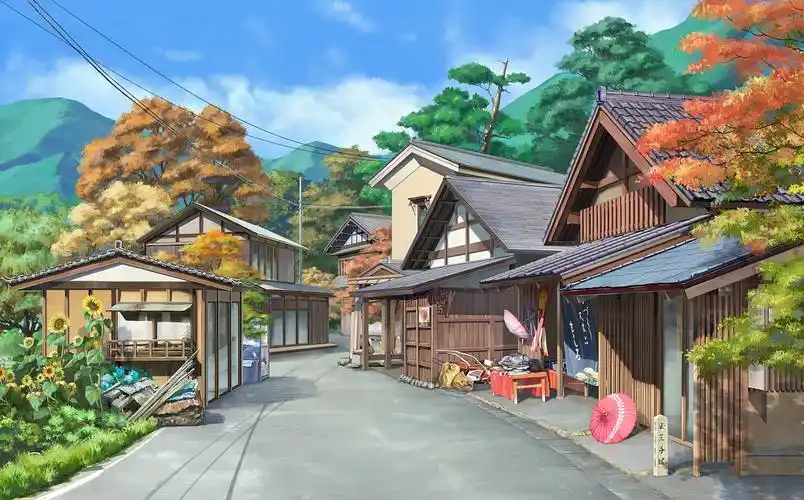 京都大原街道场景 kyoto ohara |插画|概念设定|ywbwy - 原创作品