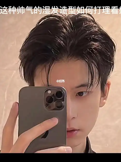 男生湿发背头打理技巧