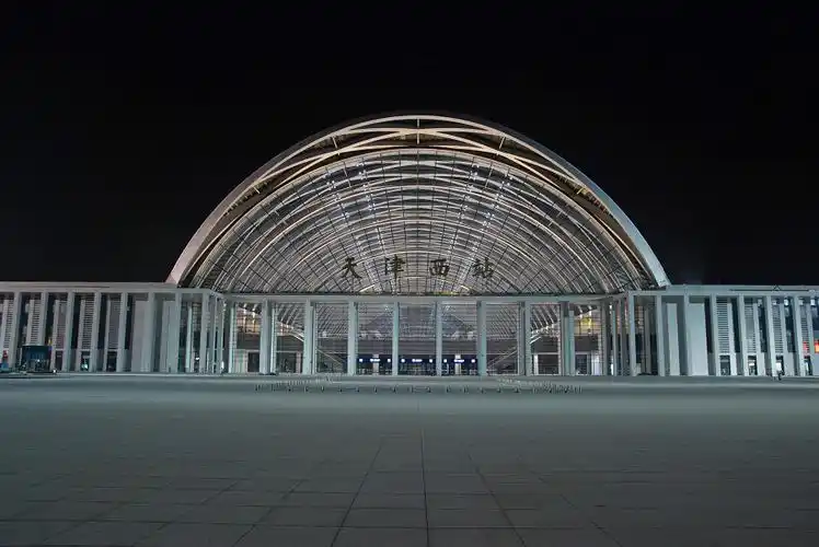 天津西站夜景