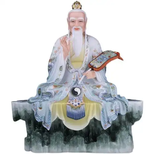 三清清道神像道家祖师供奉道德元始灵宝天尊摆件
