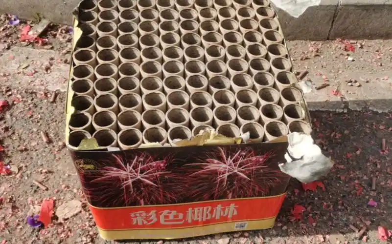 牛石烟花100发彩色椰林(2023产最新款)