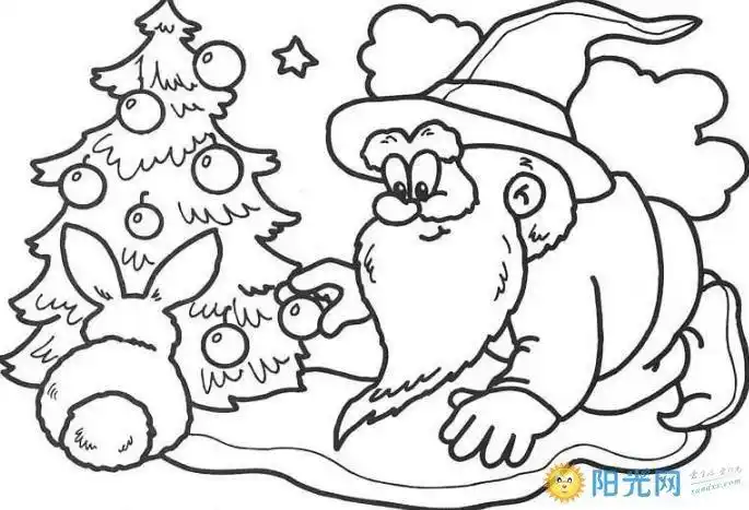 儿童圣诞绘画作品简笔画