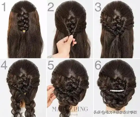 新娘发型教程图解简单视频教程,实用新娘盘发造型图解教程,化妆师必收