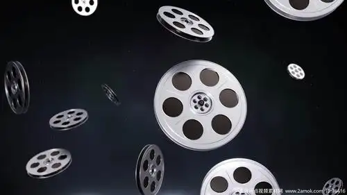 电影胶片落下胶片影视题材素材舞台背景