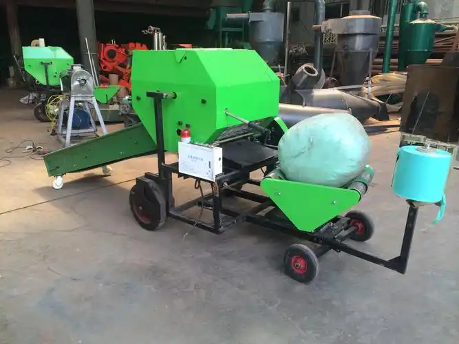 内蒙古牧草青贮打捆包膜机 新型农作物秸秆打捆包膜机 超低价