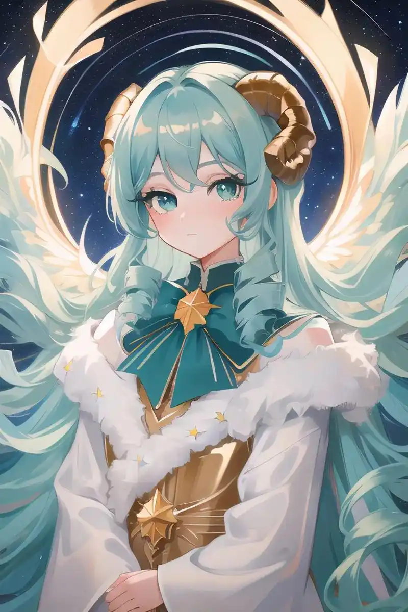 幻想生物拟人——十二星座篇·白羊.#二次元 #ai绘画 #十 - 抖音