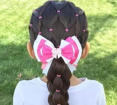 小仙女简笔画|小女孩梳辫子发型图片-简单又漂亮