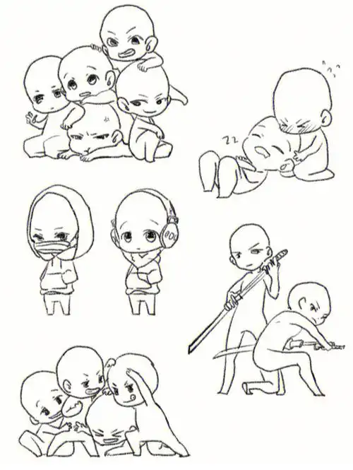 q版人物结构练习