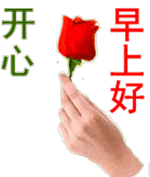 2018最新漂亮早上好表情图片带鲜花