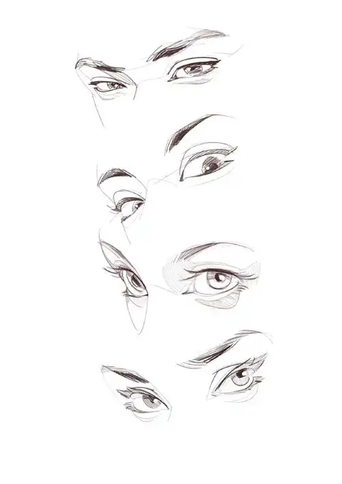 动漫嘉年华#一组关于眼睛的动态绘画素材,首页转需