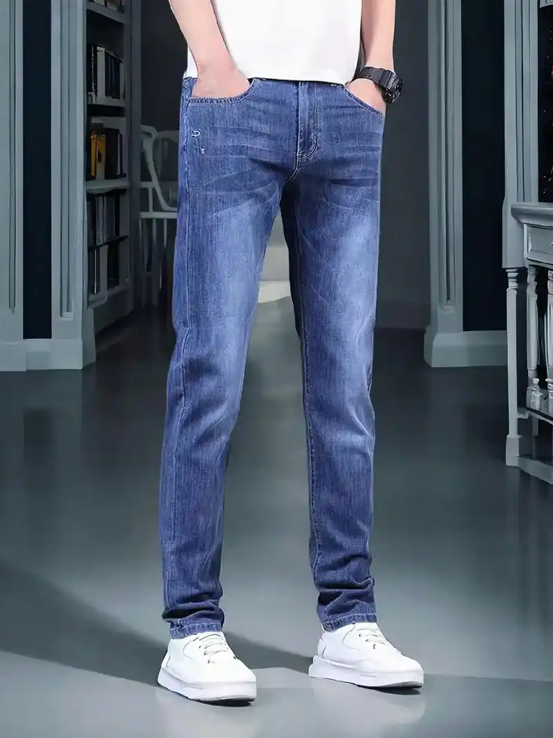 90男生必备 | 罗蒙夏季薄款男士牛仔裤,时尚百搭不挑人!