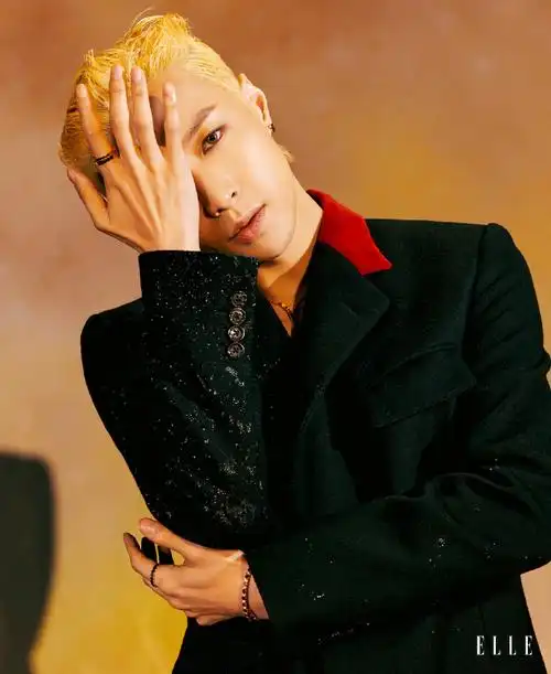 张艺兴新加坡版elle十二月刊##张艺兴elle金发摩登大片