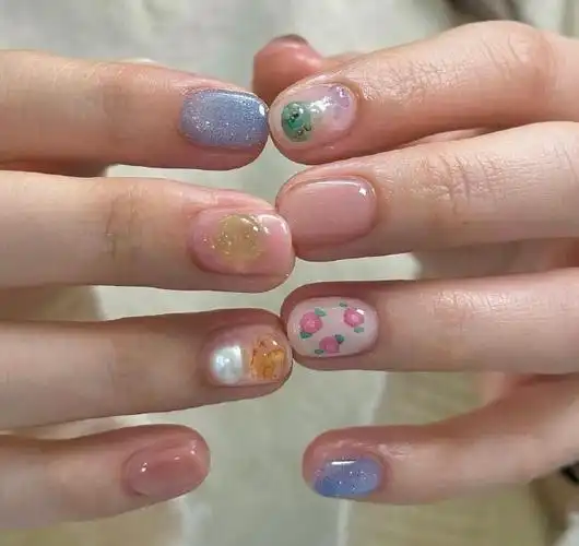 适合夏天的小清新美甲 95  9799