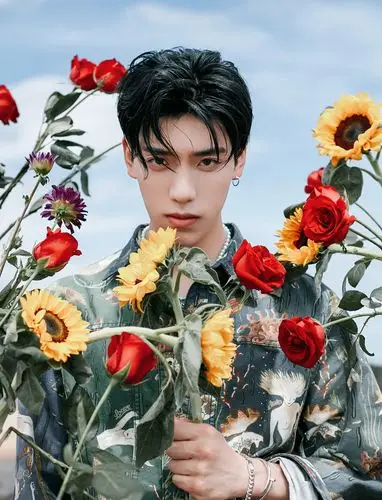 王子异生日海边大片曝光眼神清澈少年感十足