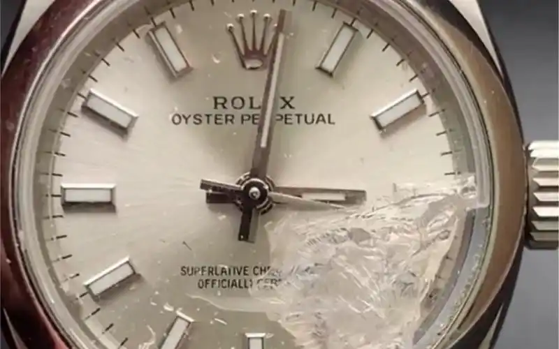 劳力士手表表镜摔碎维修保养,换表镜