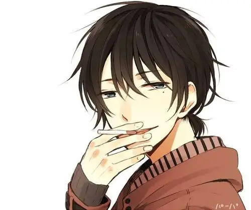 插画动漫 二次元 头像男