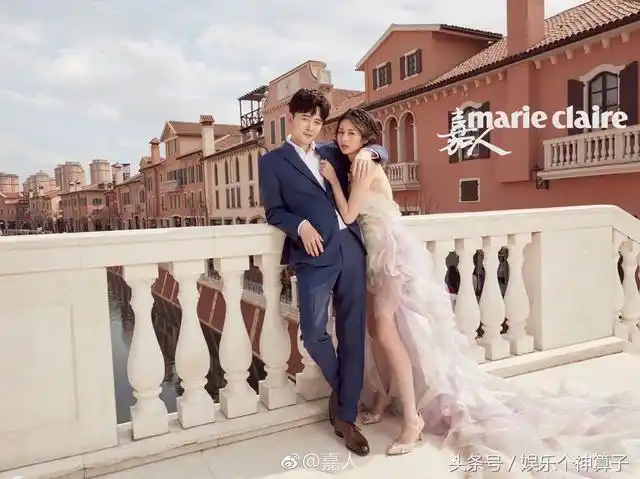 付辛博和颖儿的甜蜜婚纱照唯美时尚幸福满满