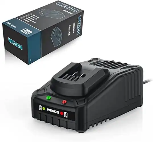 wesco 20v max 电池充电器,适用于 wesco tools 20v 锂电池,ws9969