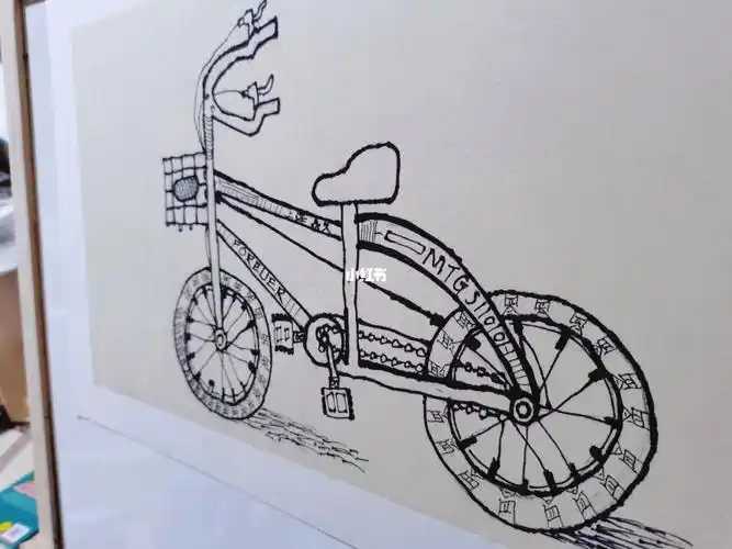 绘画练习单车写生