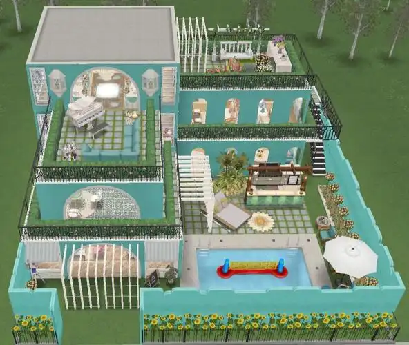 模拟人生畅玩版缤纷庄园餐厅系列格子图