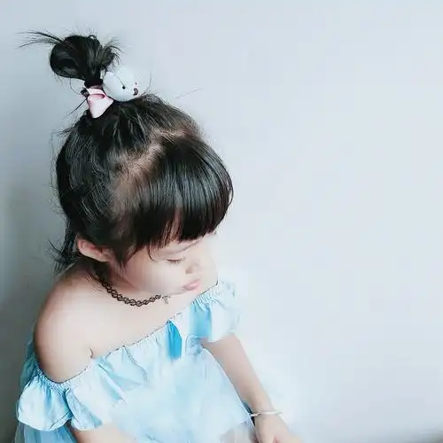 儿童花苞头发圈丸子头发绳韩国布艺宝宝女童扎头发皮筋头绳发饰品