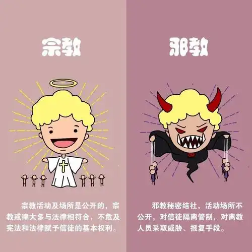 邪教是指利用宗教及其他文化形成反社会学说,对他人进行精神控制,实施