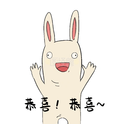 恭喜恭喜贱兔动态表情包