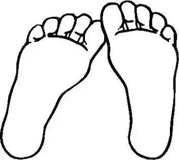 脚简笔画 脚简笔画图片