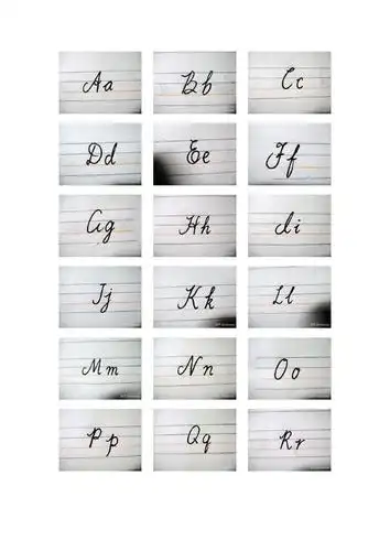 英文字母花体字字帖