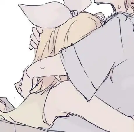 情头拥抱系动漫情侣头像2