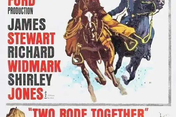 p>《马上双雄》是约翰·福特执导的西部片,詹姆斯·史都华和理查德
