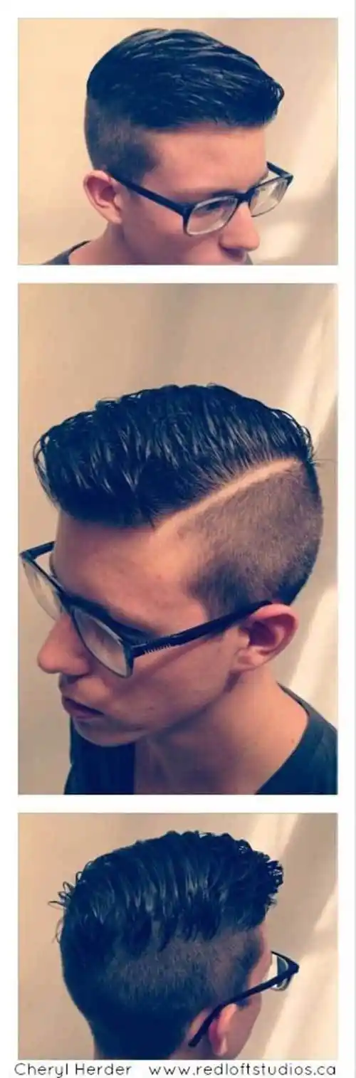 15款男士偏分发型