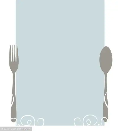 优雅的空白菜单模板