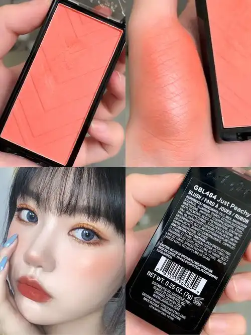 lagirl洛杉矶女孩腮红单色修容高光一体自然紫色腮红