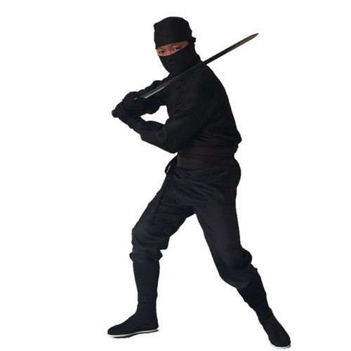 古装蒙面服服夜行衣忍者男女黑衣人武侠披风盗贼演出服装2020 披风