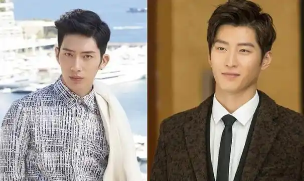 他们两人的鼻子,眉毛还有脸型都很像★井柏然vs窦骁剧中的萧玉跟