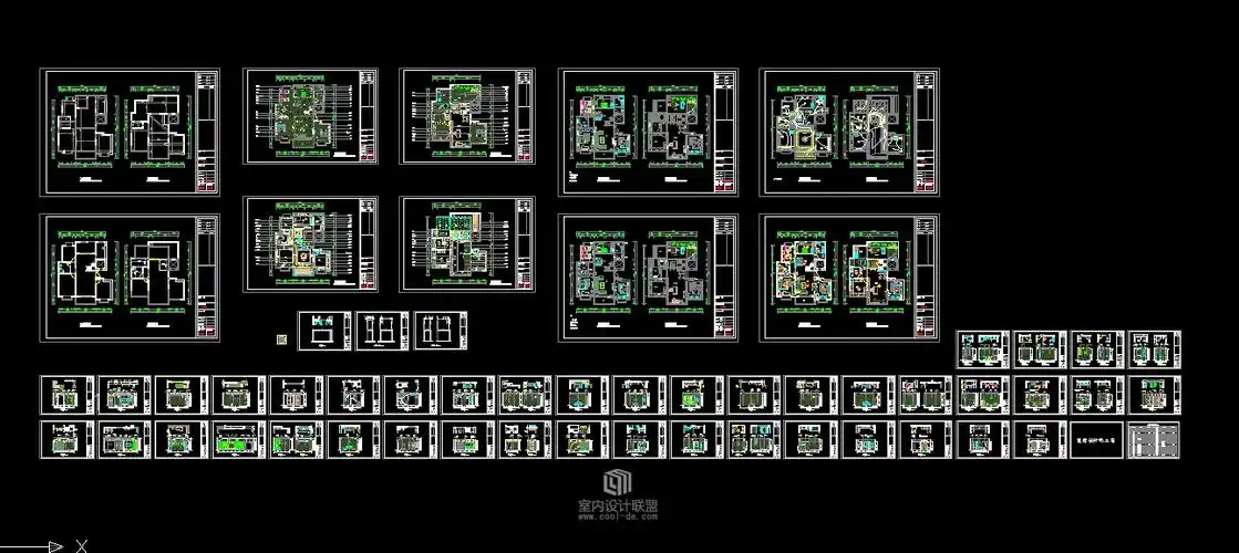 中式风格全套施工图_施工图纸_室内设计联盟 - powered by discuz!