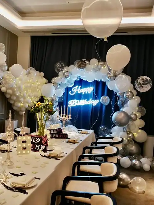 福州派对网红餐厅仙女生日气球装饰布置
