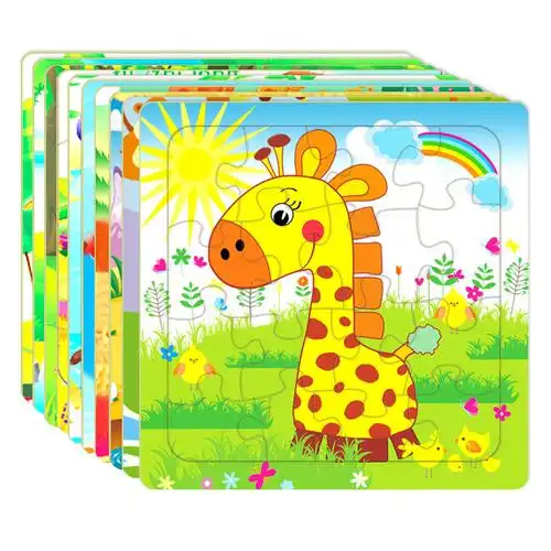 儿童diy动物纸质平面拼图幼儿园启蒙早教男女其他手工制作