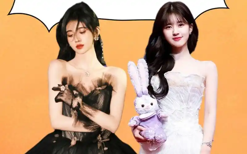 女星对直角肩有多执着,鞠婧祎用力到发抖,赵露思一秒变直角肩_哔哩