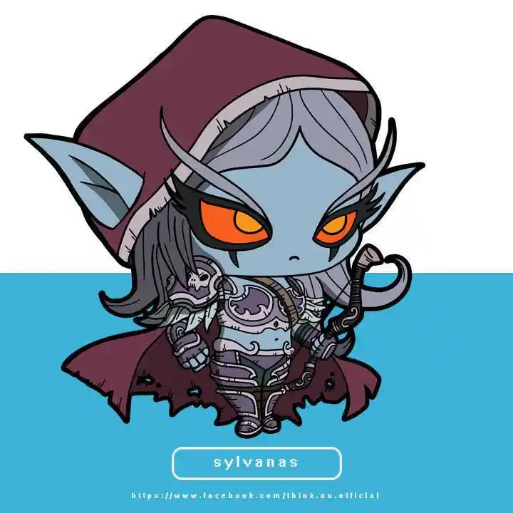 玩家绘制激萌魔兽卡通人物