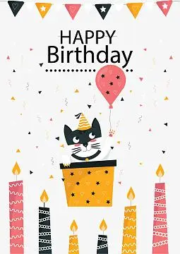 生日卡通条纹蜡烛(1200x1100)png手绘卡通生日糖海报设计素材(2084x