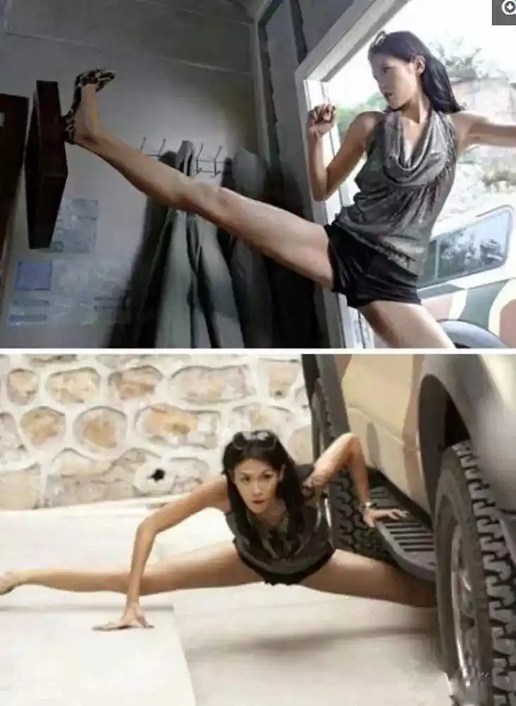 女星们劈叉,赵丽颖腿短被群嘲,刘亦菲有仙气,她的美腿令人疯狂