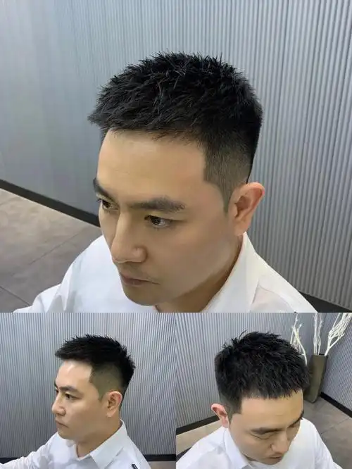 前刺短发   #绅士们发型参考   #夏日 #男士发型参考  剪头发南宁