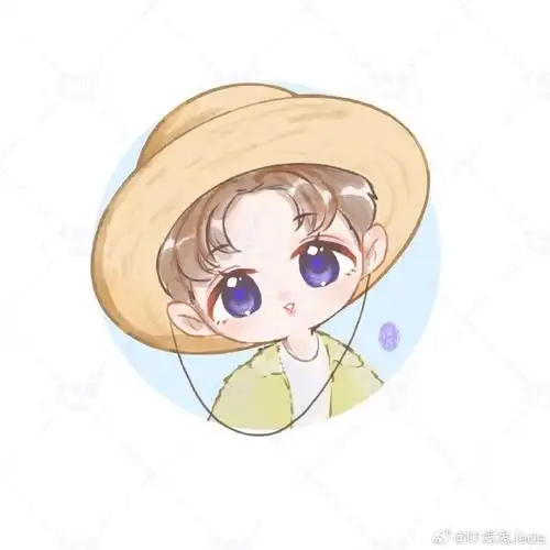 张艺兴[超话]#超可爱小草帽宝宝的头像来了,好久没画这种了,需要拖耨