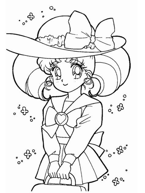 美少女猫简笔画