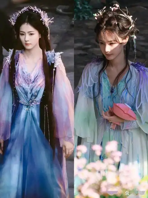 白鹿和李一桐的造型挺像的,好多相似之处