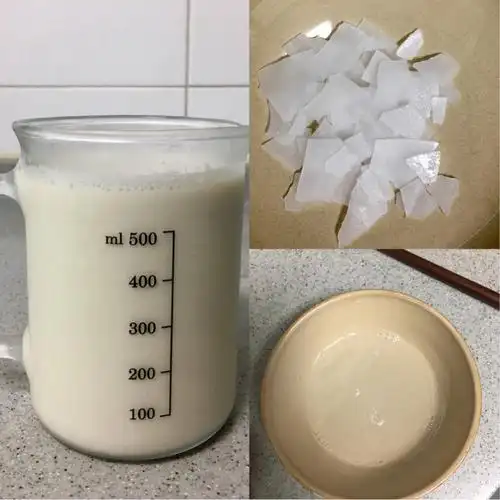 盐卤是半透明乳白色结晶体,600毫升豆浆配约5克盐卤.